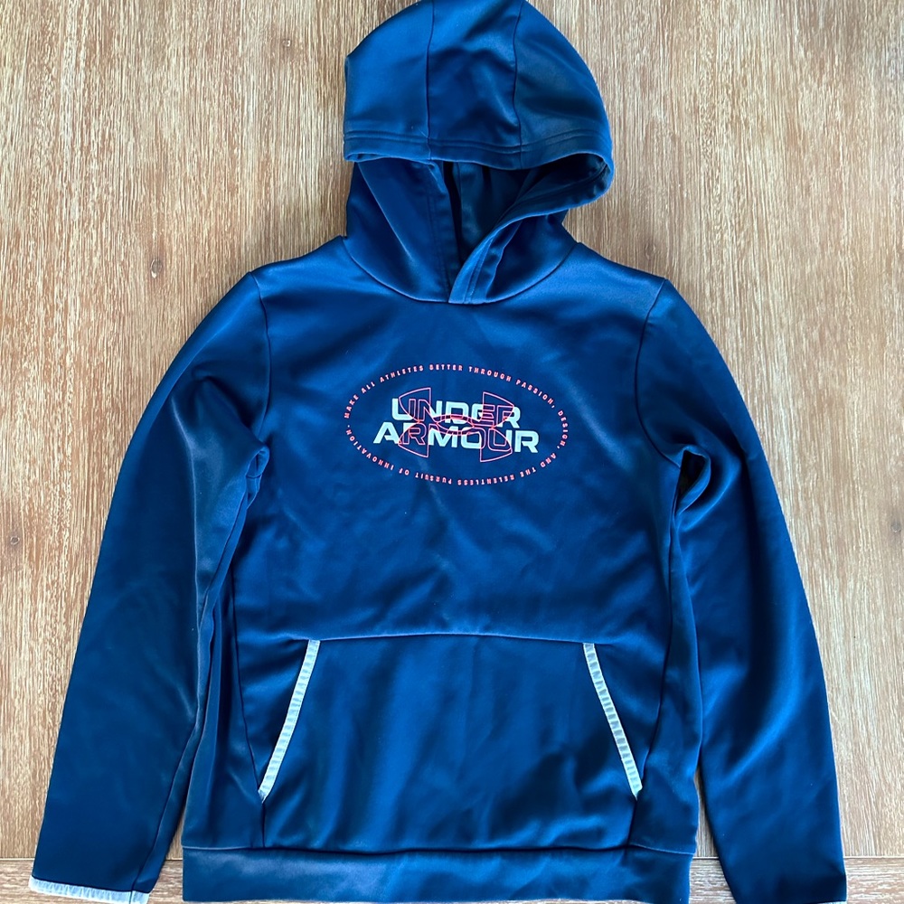 Under Armour Youth Navy Blue Hooded Sweatshirt Boys’ Hoody